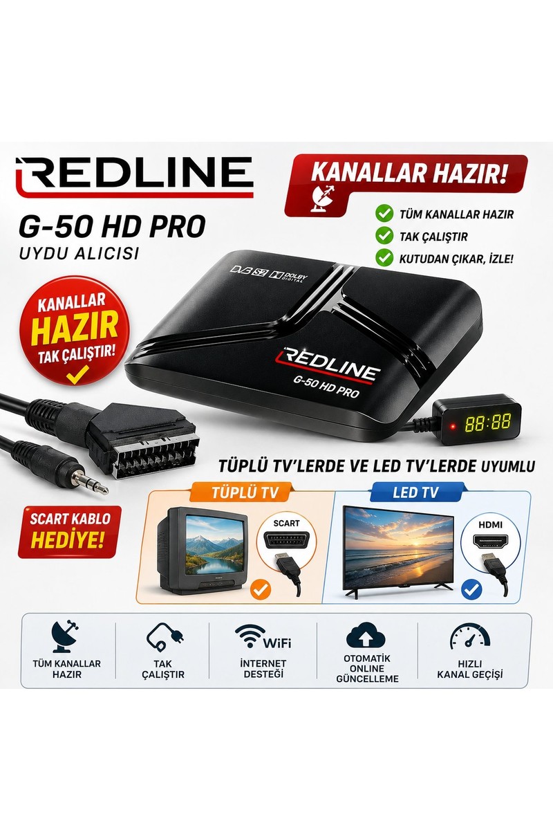 Redline Redline Tüplü Tv Uyumlu Full Hd Uydu — 5. ürün görseli
