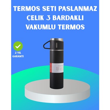 Renas Store Renas Store 304 Çelik Termos Seti | 2 Bardaklı 500 ml Uzun Süre Isı fiyatı ve görseli