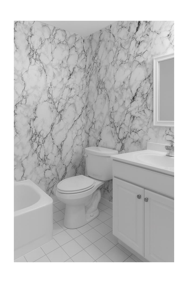 Renkli Renkli Duvarlar 60cm x 3 Metre Tek Parça Yapışkanlı Rulo Mermer Desenli Duvar Paneli Kağıdı Silinebilir TX-015-MAXİ — 3. ürün görseli