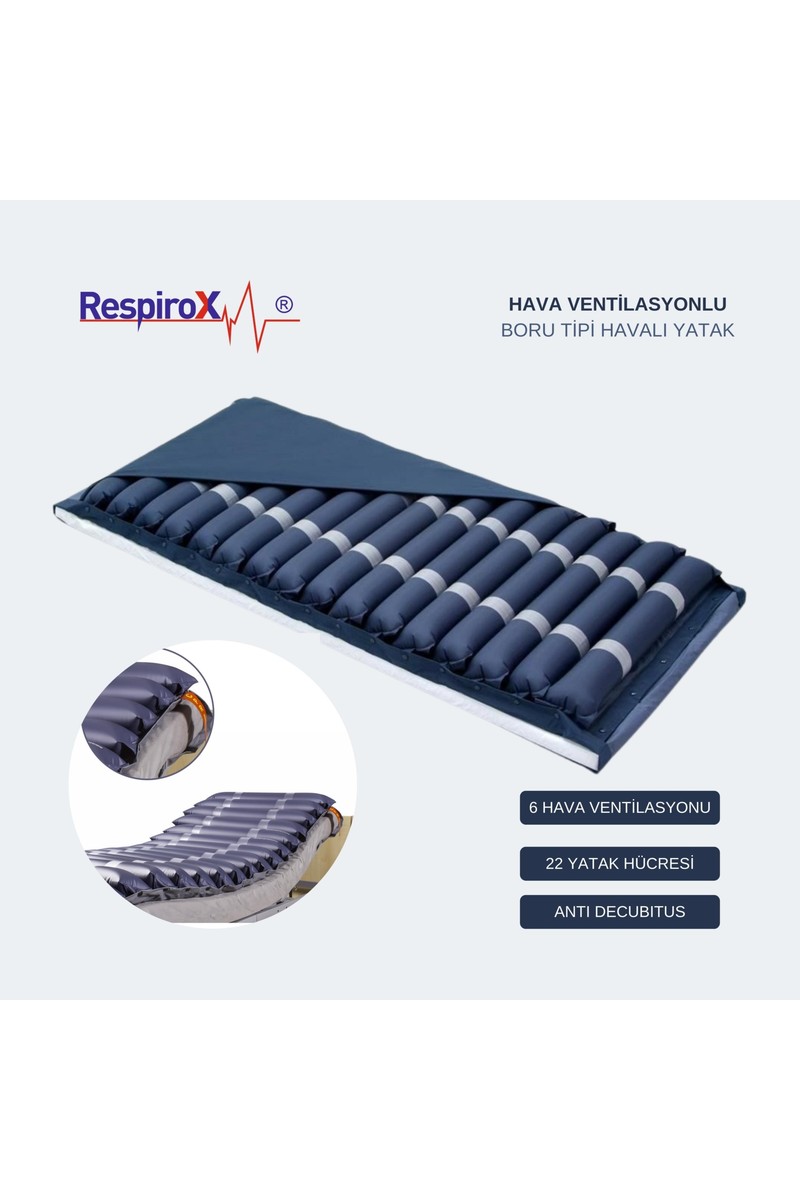 Respirox Respirox Hava Ventilasyonlu Boru Tipi Havalı Hasta Yatak Yara — 4. ürün görseli