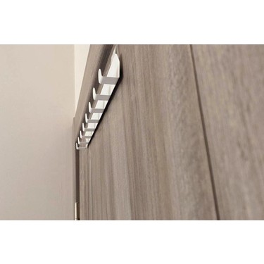 Risingmaber Risingmaber Metal Beyaz Amerikan Kapı Arkası Askılık Organizer Askılık ve Banyo Kapı Arkası — 3. ürün görseli