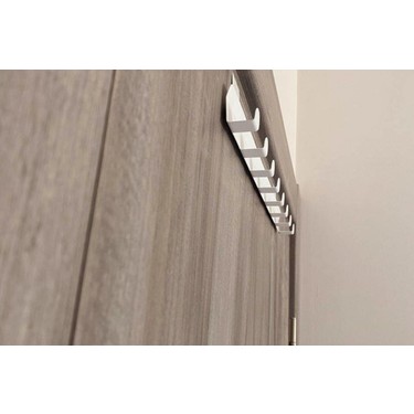 Risingmaber Risingmaber Metal Beyaz Amerikan Kapı Arkası Askılık Organizer Askılık ve Banyo Kapı Arkası — 5. ürün görseli