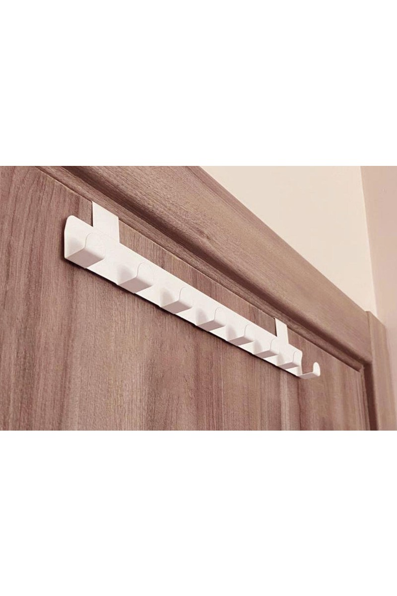 Risingmaber Risingmaber Metal Beyaz Amerikan Kapı Arkası Askılık Organizer Askılık ve Banyo Kapı Arkası — 6. ürün görseli