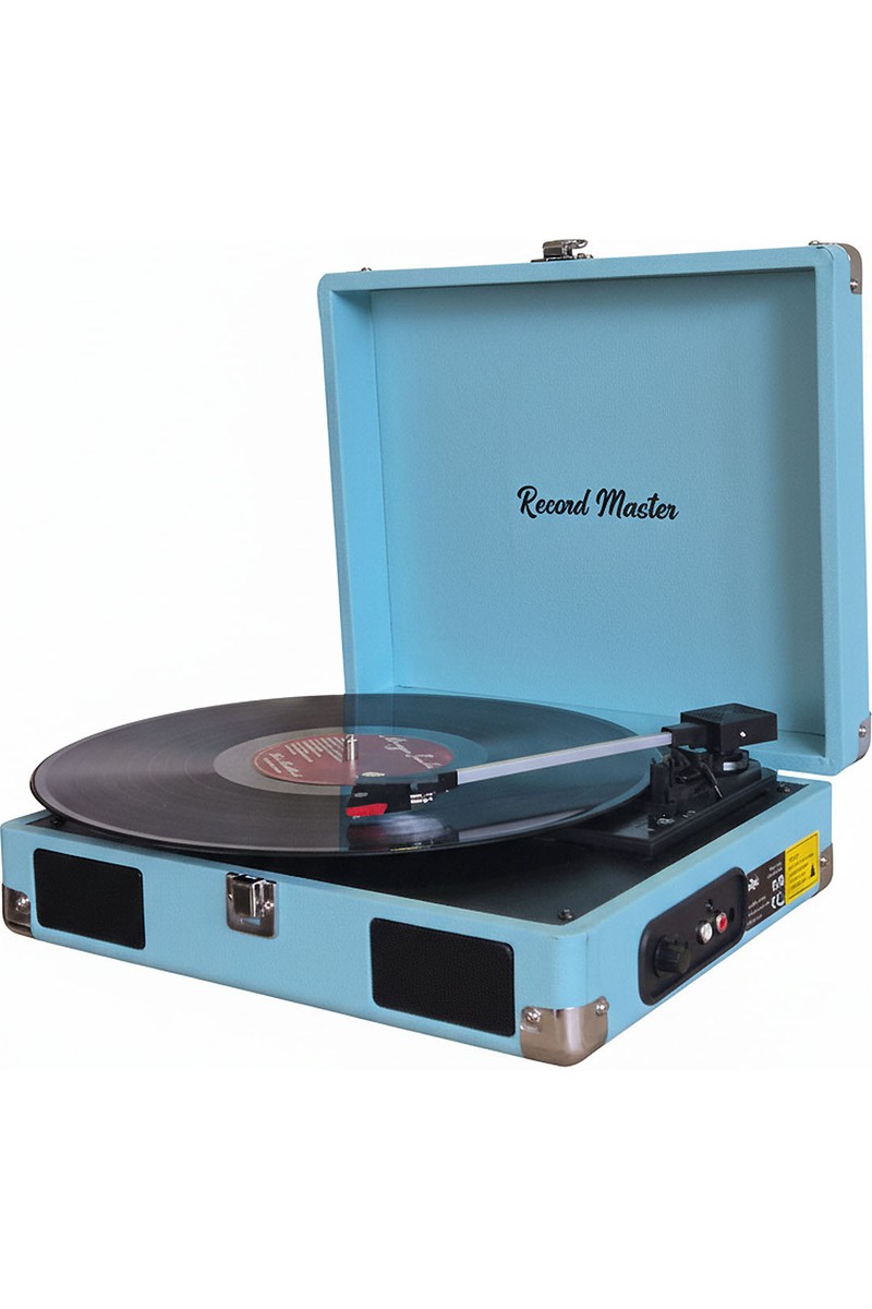 Record Master RM-311 Pikap - Mavi - Tüm Plaklar Ile Uyumlu - Priz ve Powerbanke Takılarak Kullanım - Universal — 5. ürün görseli