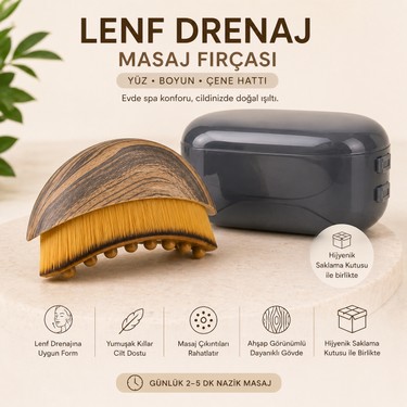 Robeve Robeve Lenf Drenaj Masaj Fırçası – Yüz, Boyun ve Çene Hattı Için Ergonomik Tasarım, Yoğun Yumuşak fiyatı ve görseli