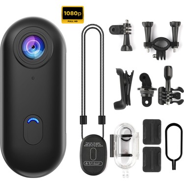 Robeve Robeve Mini Wifi Aksiyon Kamerası 1080P Giyilebilir Aksiyon Kamera - Su Geçirmez Tasarım - Ses ve fiyatı ve görseli