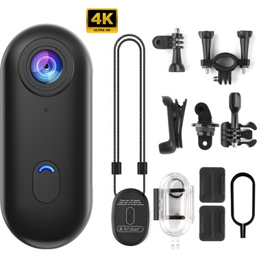 Robeve Robeve Mini Wifi Aksiyon Kamerası 4K Giyilebilir Aksiyon Kamera - Su Geçirmez Tasarım - Ses ve fiyatı ve görseli