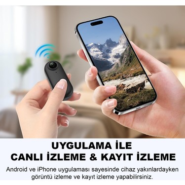 Robeve Robeve Mini Wifi Aksiyon Kamerası 4K Giyilebilir Aksiyon Kamera - Su Geçirmez Tasarım - Ses ve — 3. ürün görseli