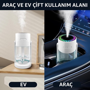 Robeve Robeve Yıldız Projeksiyon Yıldız Projektör Hava Nemlendirici Buhar Makinesi Aroma Difüzör LED — 2. ürün görseli