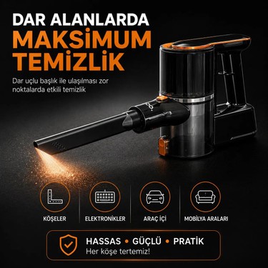 Robo Robo Katlanır Şarjlı Dikey Süpürge Islak Mop Başlıklı — 6. ürün görseli
