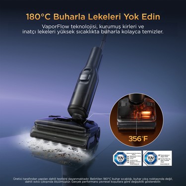 Roborock Roborock F25 Ultra Dikey Süpürge 29.6 V Güç Değeri ile Islak Kuru Temizlik İçin Akıllı — 6. ürün görseli