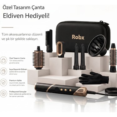 Robx Robx 7 IN1 838I Multi-Styler Hava Üfleme Saç Şekillendirme ve Kurutma Led İyon Çok Fonksiyonlu fiyatı ve görseli
