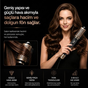 Robx Robx 7 IN1 838I Multi-Styler Hava Üfleme Saç Şekillendirme ve Kurutma Led İyon Çok Fonksiyonlu — 3. ürün görseli