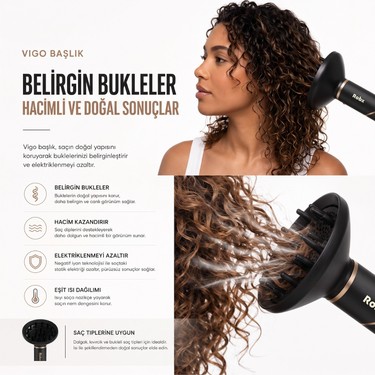 Robx Robx 7 IN1 838I Multi-Styler Hava Üfleme Saç Şekillendirme ve Kurutma Led İyon Çok Fonksiyonlu — 6. ürün görseli