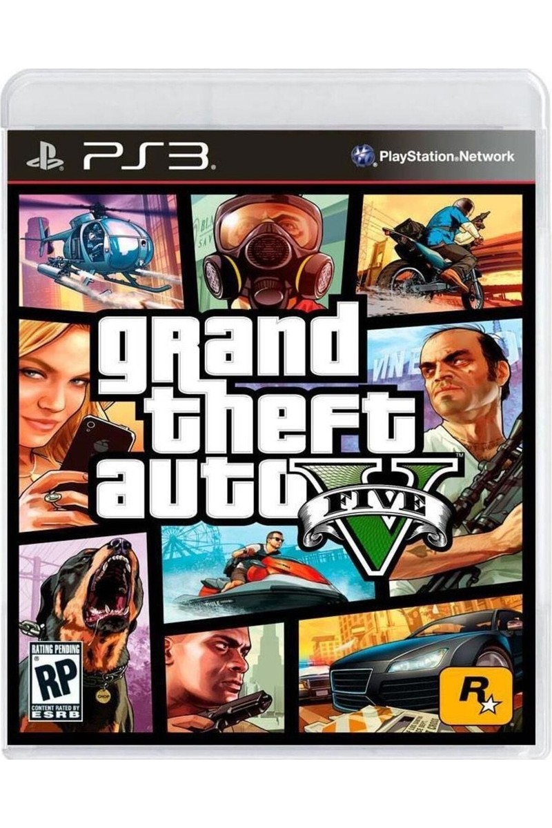 Rockstar GTA 5 PS3 Aksiyon Oyunu 12+ Yaş Açık Dünya Macerası ve Çoklu Oyuncu Desteği ile