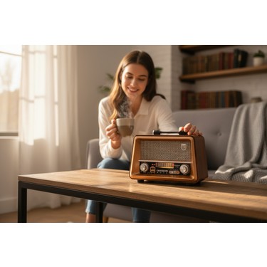 Royal Trend Royal Trend Nostalji Ahşap Gerçek Radyo,bluetooth Özellikli Trend Nostaljik — 2. ürün görseli