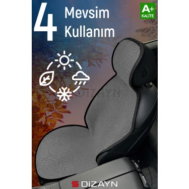 S-Dizayn S-Dizayn Oto Koltuk Koruyucu Kılıf Set Füme Universal 2+3 Parça Ön — 3. ürün görseli