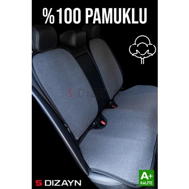 S-Dizayn S-Dizayn Oto Koltuk Koruyucu Kılıf Set Füme Universal 2+3 Parça Ön — 5. ürün görseli