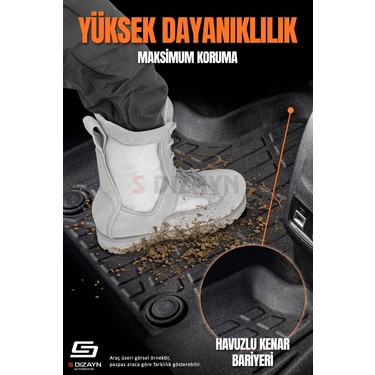 S-Dizayn S-Dizayn Volvo EX30 3D Pro Havuzlu Paspas 2025 Üzeri A+ — 4. ürün görseli
