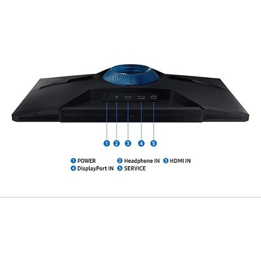 Samsung Samsung 27" Odyssey G3 LS27DG302EUXUF 1 Ms 180 Hz FHD (HDMI+DP) Pivot Gaming — 6. ürün görseli