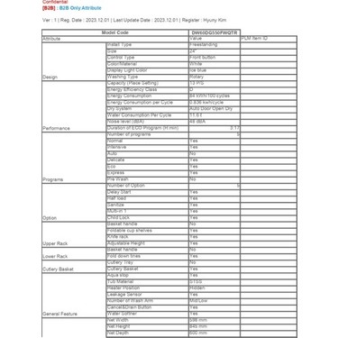 Samsung Samsung DW60DG550FWQTR 5 Programlı Bulaşık Makinesi, D Enerji — 6. ürün görseli