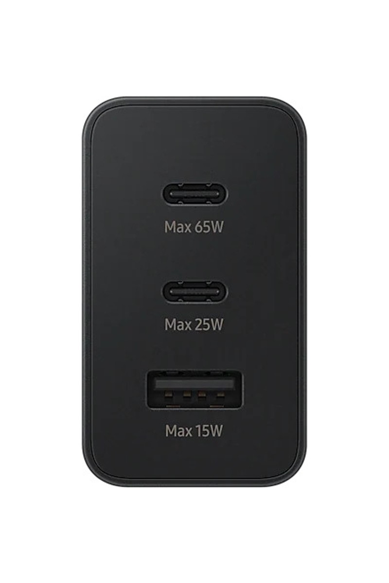Samsung Samsung EP-T6530N Type C & Type A Hızlı Şarj Adaptörü Üçlü (65W - 25W - 15W) - Siyah — 3. ürün görseli