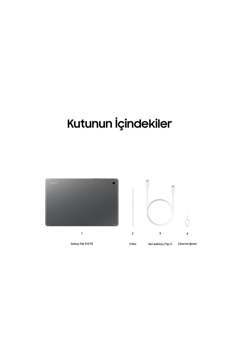 Samsung Samsung Galaxy Tab S10 FE 10.9 12-256GB Tam Dokunmatik Tablet Gri SM-X520NZAPTUR — 3. ürün görseli