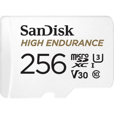 Sandisk Sandisk High Endurance 256GB 100/40MB/S Microsdxc C10 V30 Adaptörlü Hafıza Kartı fiyatı ve görseli