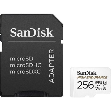 Sandisk Sandisk High Endurance 256GB 100/40MB/S Microsdxc C10 V30 Adaptörlü Hafıza Kartı — 2. ürün görseli