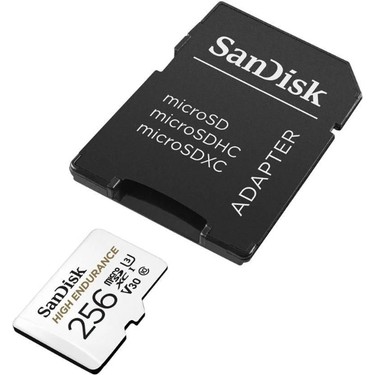 Sandisk Sandisk High Endurance 256GB 100/40MB/S Microsdxc C10 V30 Adaptörlü Hafıza Kartı — 4. ürün görseli