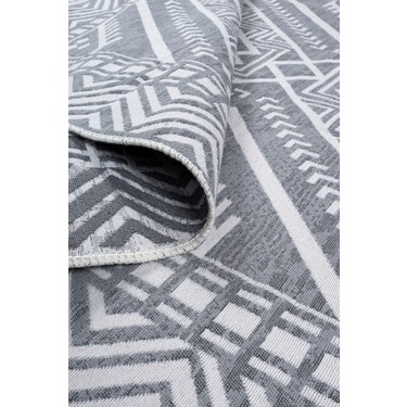 Saraz Halı Saraz Halı Bohem Touch Serisi Çift Taraflı Dokuma Pamuklu Kilim 1701 Siyah Renkli Modern — 4. ürün görseli