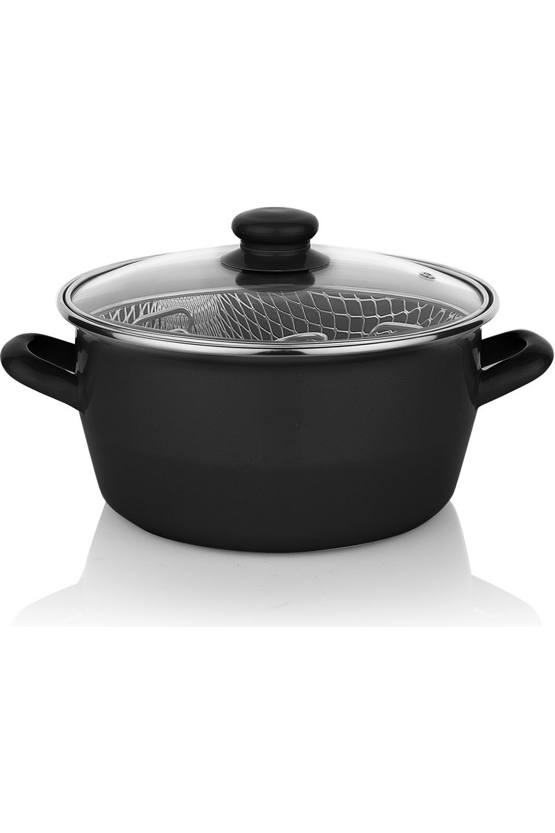 Schafer Schafer Fry Çıtır Kızartma Tenceresi 22 Cm-3 Parça-Siyah — 2. ürün görseli