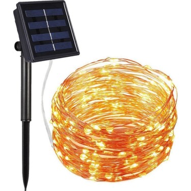 Schulzz Schulzz Solar Güneş Enerjili Su Geçirmez 10 Metre 100 Led Dış Bahçe Aydınlatma Enerji fiyatı ve görseli