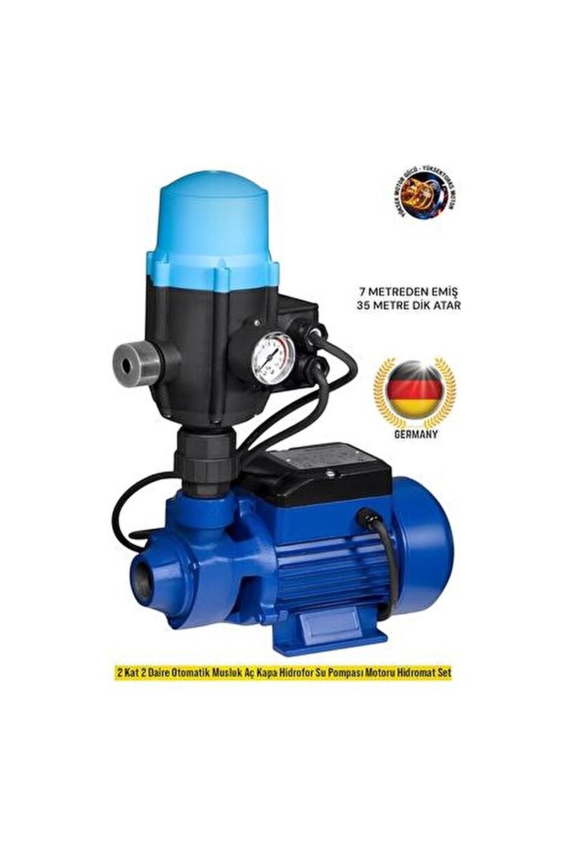 SCHUTZENGER SCHUTZENGER Germany Qb DKM60 1 Hp 0.75 Kw Su Pompası Paket Hidrofor 35 mt Yüksekliği Bakır Sargılı — 2. ürün görseli