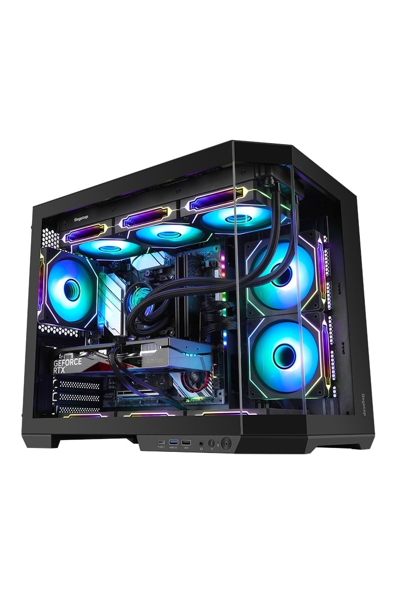 Segotep Lumi 3t Siyah 750W 80+ Bronze Pcıe 5.1 Midi Tower Kasa (6xargb Fan)