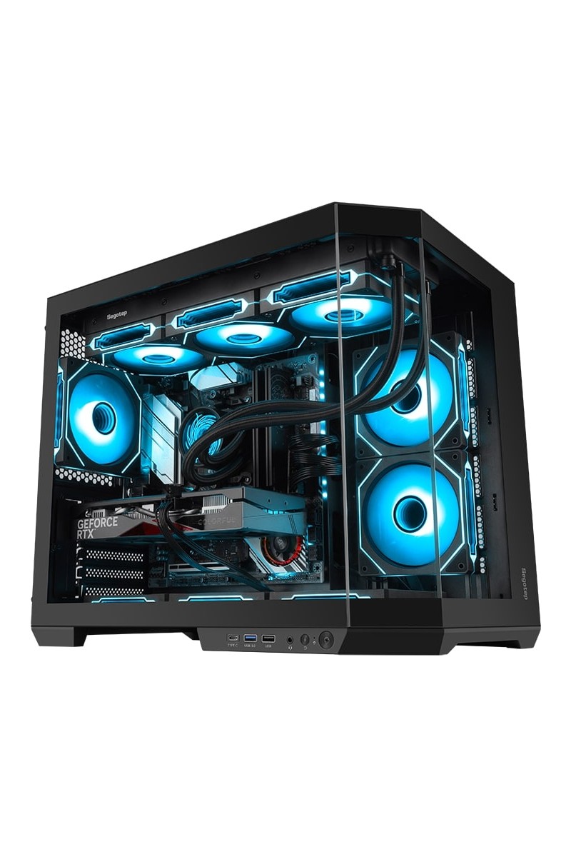 Segotep Segotep Lumi 3t Siyah 750W 80+ Bronze Pcıe 5.1 Midi Tower Kasa (6xargb Fan) — 2. ürün görseli