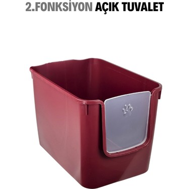 Sennedilersen Sennedilersen Petgrow Xxl 3 Fonksiyonlu Premium Kapalı Kedi Tuvaleti ve Taşıma Çantası 56 x 40 x 43 — 3. ürün görseli
