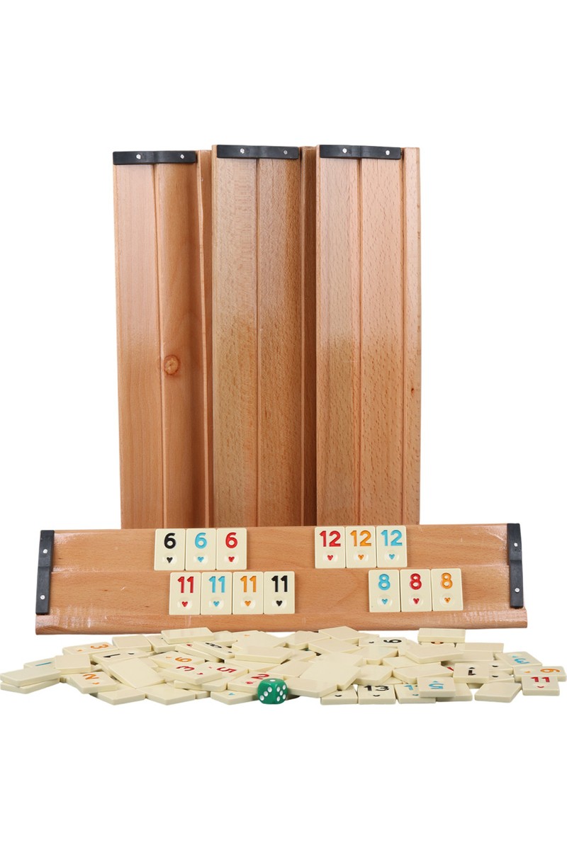 Sera Sera Oyun Büyük Boy Ağaç Okey Takımı Melamin Taşlı 106 Parça Eğlenceli Oyun Seti — 2. ürün görseli