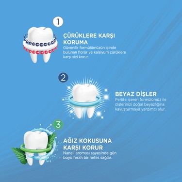 Signal Signal 120 ml Üçlü Koruma Diş Macunu Nane Aromalı Koruyucu Özellikleri ile Çürüklerden — 5. ürün görseli