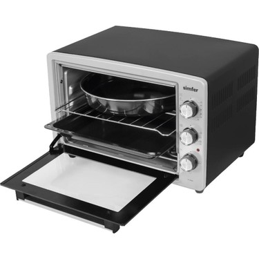 Simfer Simfer 3426 İnox Gri 34 LT Statik Mini/Midi Fırın - 4 Fonksiyon, Programlanabilir Pişirme & Isı — 3. ürün görseli