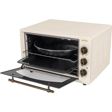 Simfer Simfer 4295 Retro Bej 42LT  Turbo Fan Mini/Midi Fırın – 6 Fonksiyon, Yoğurt Yapma & Buz Çözme — 3. ürün görseli