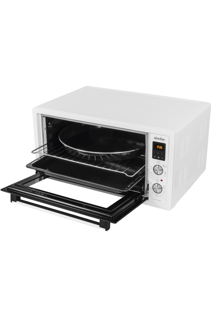 Simfer Simfer 4558 Beyaz 45 LT Turbo Fan Mini/Midi Fırın - 6 Fonksiyon, Dijital Ekran, Pop-Up Düğme,Yoğurt Yapma — 2. ürün görseli