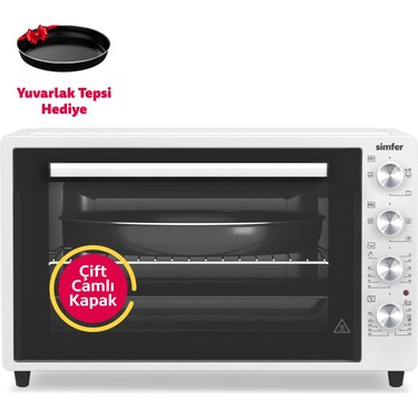 Simfer Simfer 7032 Beyaz 70 LT Turbo Fan Mini/Midi Fırın - 4 Fonksiyon, Yoğurt Yapma & Buz Çözme fiyatı ve görseli