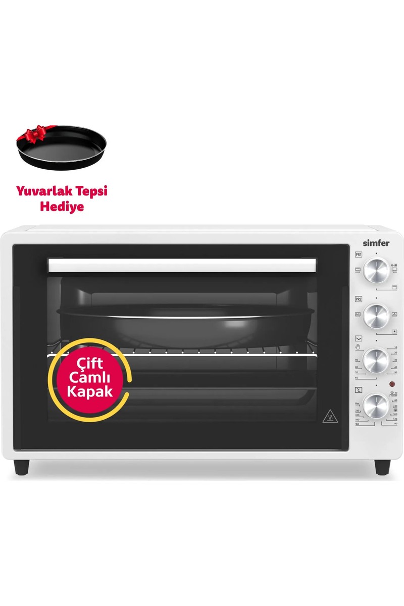 Simfer Simfer 7032 Beyaz 70 LT Turbo Fan Mini/Midi Fırın - 4 Fonksiyon, Yoğurt Yapma & Buz Çözme — 5. ürün görseli