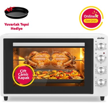 Simfer Simfer 7062 Beyaz 70 Lt Turbo Fan Piliç Çevirme Mini/midi Fırın - Multi Fonksiyon, Yoğurt Yapma, fiyatı ve görseli