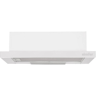 Simfer Simfer 8510 60 cm Beyaz Sürgülü Aspiratör Tek Motorlu 308 m3/saat Emiş Gücü ile Yıkanabilir fiyatı ve görseli