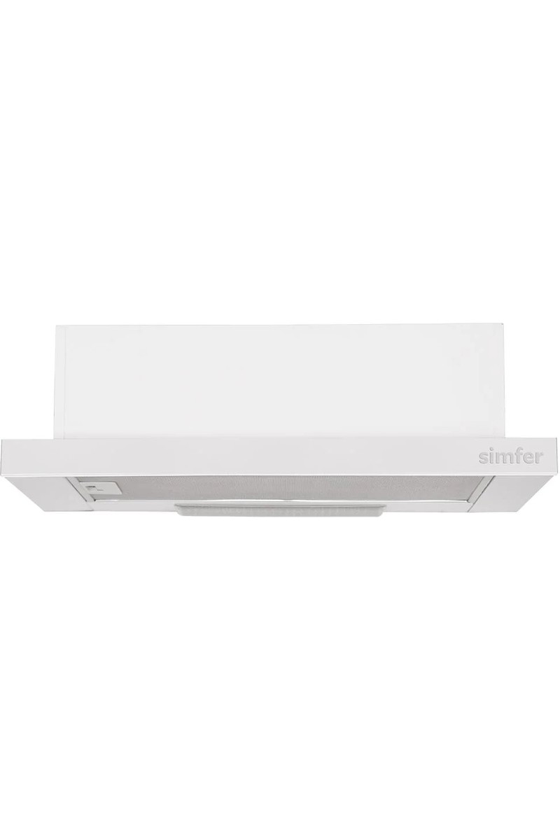 Simfer Simfer 8510 60 cm Beyaz Sürgülü Aspiratör Tek Motorlu 308 m3/saat Emiş Gücü ile Yıkanabilir — 2. ürün görseli