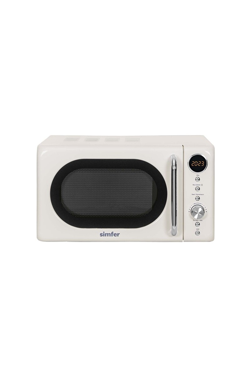 Simfer Simfer SK-4605 Retro Krem Mikrodalga Fırın 20 lt Kapasite 700 W Dijital Kontrol — 4. ürün görseli