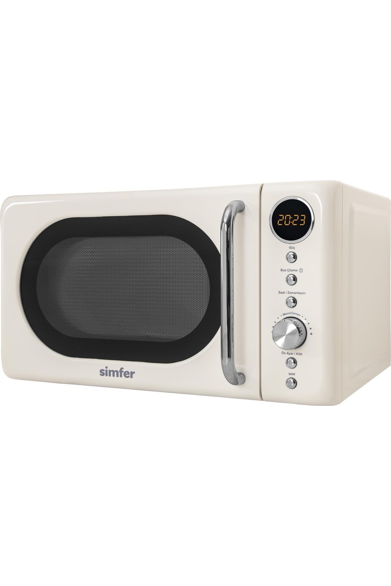 Simfer Simfer SK-4605 Retro Krem Mikrodalga Fırın 20 lt Kapasite 700 W Dijital Kontrol — 5. ürün görseli