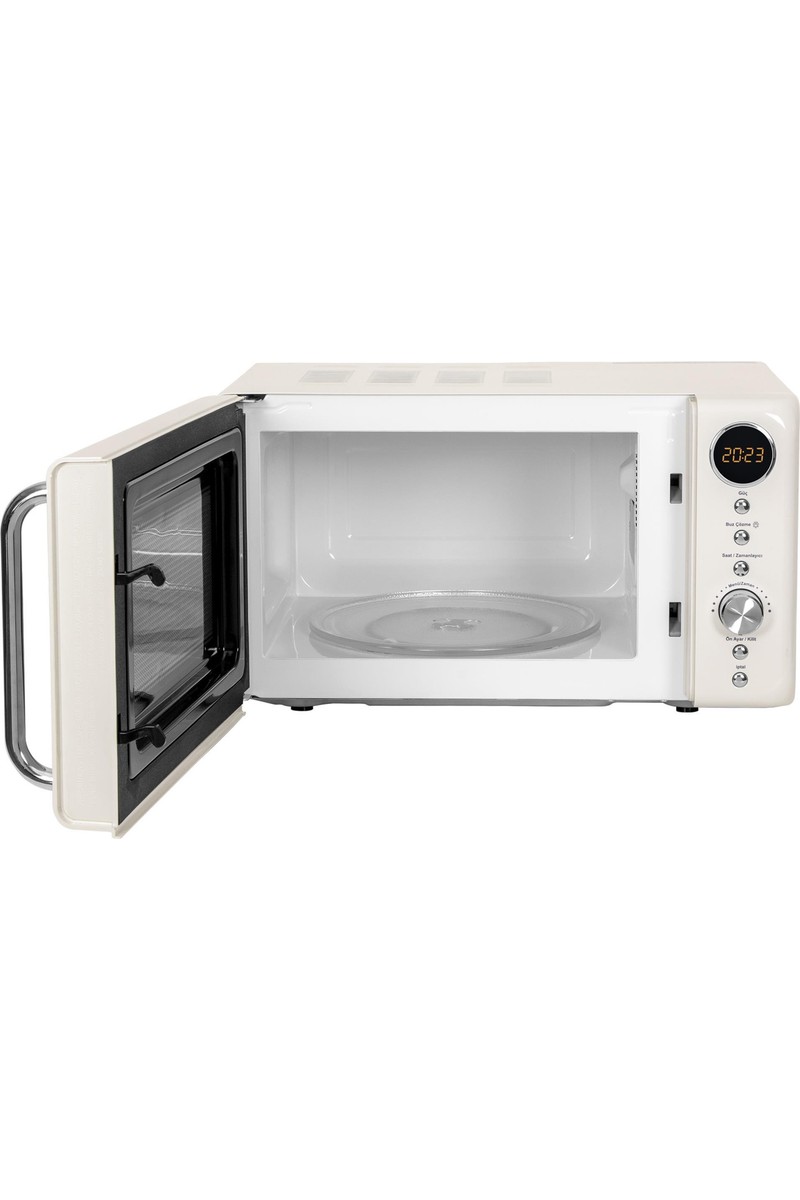Simfer Simfer SK-4605 Retro Krem Mikrodalga Fırın 20 lt Kapasite 700 W Dijital Kontrol — 6. ürün görseli